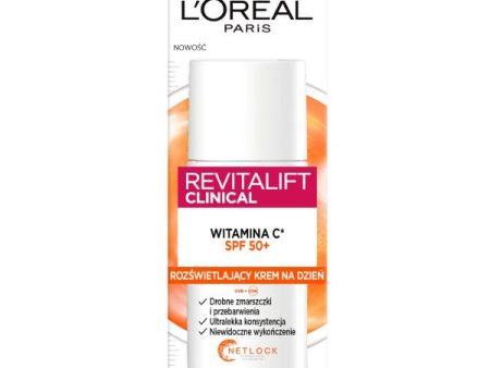 Revitalift Clinical rozświetlający krem na dzień z witaminą C i SPF50+ 50ml Online