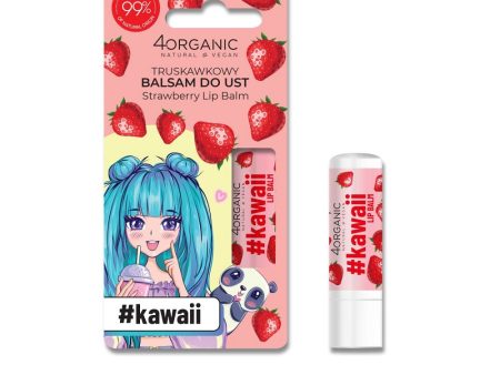 #Kawaii naturalny balsam do ust Strawberry 5g Discount