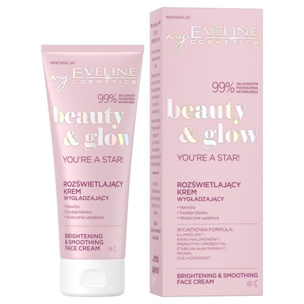 Beauty & Glow rozświetlający krem wygładzający 75ml For Discount