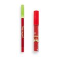 The Grinch x Revolution Little Max Lip Kit zestaw Liquid Lipstick pomadka w płynie 3ml + Lip Liner konturówka do ust 1g Online Sale