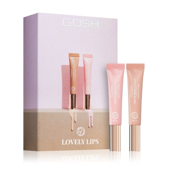 Lovely Lips zestaw Soft’n Tinted Lip Balm balsam do ust 002 Nougat 8ml + Soft’n Tinted Lip Balm  balsam do ust 003 Rose 8ml Online Sale