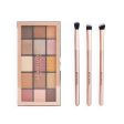 Glam Eyes Makeup Gift Set zestaw Reloaded Eyeshadow Palette paleta cieni do powiek + Eyeshadow Brushes pędzle do makijażu 3szt Hot on Sale