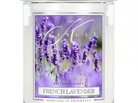 Średnia świeca zapachowa z dwoma knotami French Lavender 411g on Sale