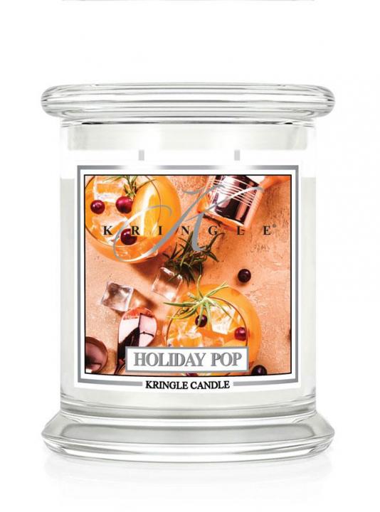 Średnia świeca zapachowa z dwoma knotami Holiday Pop 411g Sale