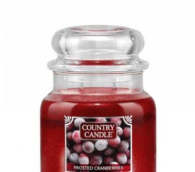 Średnia świeca zapachowa z dwoma knotami Frosted Cranberries 453g Online